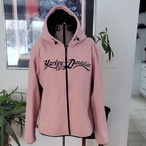 Harley-Davidson Coat, XL, Pink, EUC